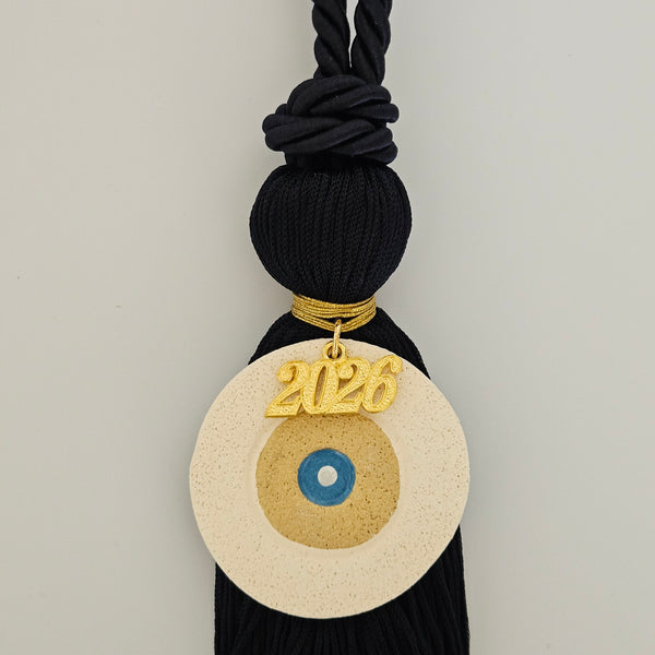 Gouria - Greek Good Luck Charm with Ceramic Eye